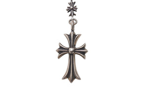 CHROME HEARTS Chrome Hearts Tiny Fat Cross Tiny E CH Plus Rosary Choke Chain Necklace, 38.5g, Excellent Condition, Pre-owned, Item Number: 4c076694 