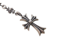 Load image into Gallery viewer, CHROME HEARTS Chrome Hearts Tiny Fat Cross Tiny E CH Plus Rosary Choke Chain Necklace, 38.5g, Excellent Condition, Pre-owned, Item Number: 4c076694 