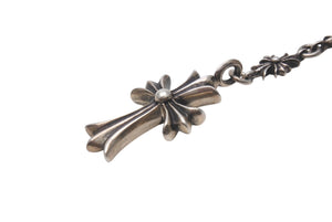 CHROME HEARTS Chrome Hearts Tiny Fat Cross Tiny E CH Plus Rosary Choke Chain Necklace, 38.5g, Excellent Condition, Pre-owned, Item Number: 4c076694 