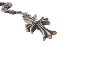 CHROME HEARTS Chrome Hearts Tiny Fat Cross Tiny E CH Plus Rosary Choke Chain Necklace, 38.5g, Excellent Condition, Pre-owned, Item Number: 4c076694 