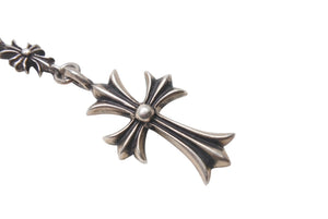 CHROME HEARTS Chrome Hearts Tiny Fat Cross Tiny E CH Plus Rosary Choke Chain Necklace, 38.5g, Excellent Condition, Pre-owned, Item Number: 4c076694 