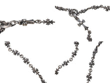 Load image into Gallery viewer, CHROME HEARTS Chrome Hearts Tiny Fat Cross Tiny E CH Plus Rosary Choke Chain Necklace, 38.5g, Excellent Condition, Pre-owned, Item Number: 4c076694 