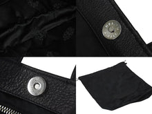 Load image into Gallery viewer, 新品未使用 CHROME HEARTS クロムハーツ JJ DEAN MINI JJディーン ミニ ハンドバッグ ライダース ブラック レザー シルバ−925 中古 4c076709