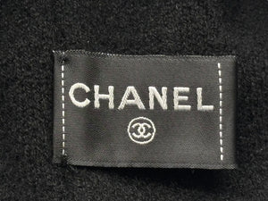 極美品 CHANEL シャネル SS23 CC Logo Beanie CCロゴ ビーニー AA8603 カシミヤ ココマーク ブラック ジェニー着用モデル 中古 4b007698