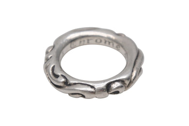 CHROME HEARTS クロムハーツ スクロールバンドリング 重量約8.7g サイズ9号 1994/.925刻印 シルバー925 美品 中古 4c076114