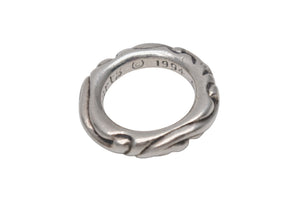 CHROME HEARTS クロムハーツ スクロールバンドリング 重量約8.7g サイズ9号 1994/.925刻印 シルバー925 美品 中古 4c076114