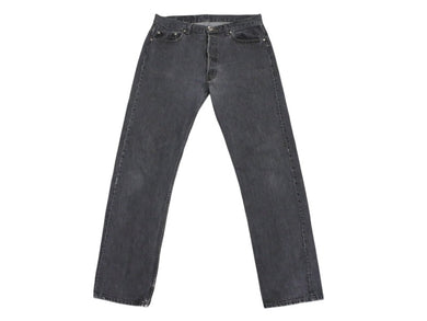 新品同様 CHROME HEARTS クロムハーツ LEVI'S 501 デニムパンツ クロスボールボタン ブラック サイズ34 中古 4b008053