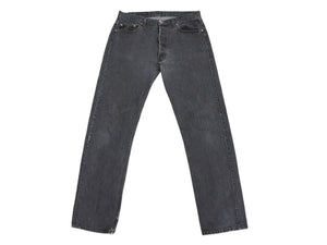 新品同様 CHROME HEARTS クロムハーツ LEVI'S 501 デニムパンツ クロスボールボタン ブラック サイズ34 中古 4b008053