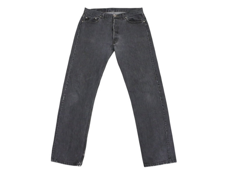 新品同様 CHROME HEARTS クロムハーツ LEVI'S 501 デニムパンツ クロスボールボタン ブラック サイズ34 中古 4b008053