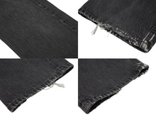 Load image into Gallery viewer, 新品同様 CHROME HEARTS クロムハーツ LEVI&#39;S 501 デニムパンツ クロスボールボタン ブラック サイズ34 中古 4b008053