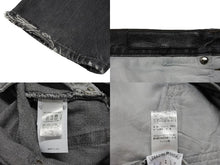Load image into Gallery viewer, 新品同様 CHROME HEARTS クロムハーツ LEVI&#39;S 501 デニムパンツ クロスボールボタン ブラック サイズ34 中古 4b008053