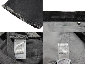 新品同様 CHROME HEARTS クロムハーツ LEVI'S 501 デニムパンツ クロスボールボタン ブラック サイズ34 中古 4b008053