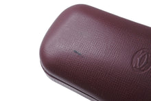 Load image into Gallery viewer, CARTIER カルティエ メガネ ケース ボルドー 眼鏡 アイウェア 入れ物 小物 ロゴ レザー 良品 中古 8628