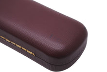 Load image into Gallery viewer, CARTIER カルティエ メガネ ケース ボルドー 眼鏡 アイウェア 入れ物 小物 ロゴ レザー 良品 中古 8628