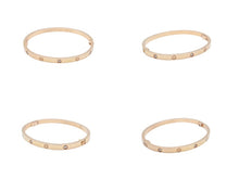 画像をギャラリービューアに読み込む, CARTIER カルティエ LOVE BRACELET SMALL ラブ ブレスレット バングル スモールモデル ハーフダイヤ イエローゴールド 750 サイズ15 美品 中古 4b009412