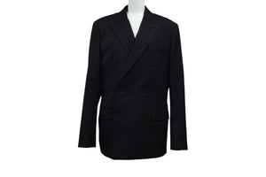 新品未使用 Christian Dior クリスチャンディオール ジャケット 29TC275A4739 サイズ48 ブラック ウール 中古 4b000949