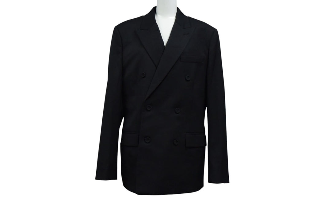 新品未使用 Christian Dior クリスチャンディオール ジャケット 29TC275A4739 サイズ48 ブラック ウール 中古 4b000949