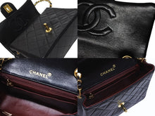 Load image into Gallery viewer, CHANEL シャネル ミニマトラッセ17 Sフラップ Sチェーンショルダーバッグ 1番台 ラムスキン ココマーク ブラック 美品 中古 4b009874