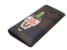 Load image into Gallery viewer, 極美品 LOUIS VUITTON × NIGO ルイヴィトン ニゴ ダミエ ジャイアント ポルトフォイユ ブラザ 長財布 N60393 ブラウン ウォレット 中古 4c073092