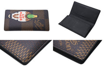 Load image into Gallery viewer, 極美品 LOUIS VUITTON × NIGO ルイヴィトン ニゴ ダミエ ジャイアント ポルトフォイユ ブラザ 長財布 N60393 ブラウン ウォレット 中古 4c073092