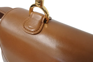 GUCCI グッチ バンブー 2WAYバッグ 000・01・0633 レザー ブラウン イタリア製 ゴールド金具 美品 中古 4b002672