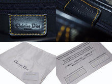 Load image into Gallery viewer, 極美品 Christian Dior クリスチャンディオール サドルバッグ ワンショルダーバッグ トロッター ネイビー ガリアーノ期 中古 4b005672