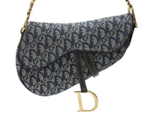 Load image into Gallery viewer, 極美品 Christian Dior クリスチャンディオール サドルバッグ ワンショルダーバッグ トロッター ネイビー ガリアーノ期 中古 4b005672