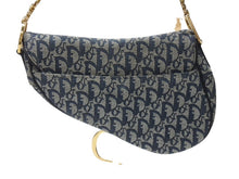 Load image into Gallery viewer, 極美品 Christian Dior クリスチャンディオール サドルバッグ ワンショルダーバッグ トロッター ネイビー ガリアーノ期 中古 4b005672