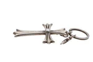 CHROME HEARTS クロムハーツ ラージCHクロス キーリング Wダガー 重量約51.2g STERLING刻印 スターリングシルバー 美品 中古 4b007669