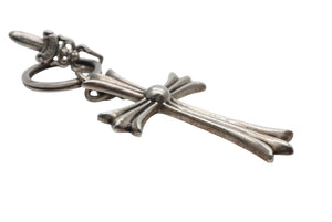 CHROME HEARTS クロムハーツ ラージCHクロス キーリング Wダガー 重量約51.2g STERLING刻印 スターリングシルバー 美品 中古 4b007669