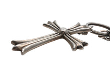 Load image into Gallery viewer, CHROME HEARTS クロムハーツ ラージCHクロス キーリング Wダガー 重量約51.2g STERLING刻印 スターリングシルバー 美品 中古 4b007669