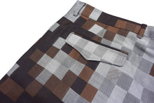 Load image into Gallery viewer, 新品未使用 LOUIS VUITTON ルイヴィトン テーラードフレアパンツ RM242M MGI HRP61E ブラウン グレー ウール シルク サイズ60 中古 4c076445