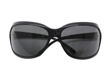 Load image into Gallery viewer, 極美品 PRADA プラダ カーブ サングラス アイウェア SPR14G プラスチック 72◻︎16 110 ブラック シルバー金具 中古 4b006187