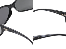 Load image into Gallery viewer, 極美品 PRADA プラダ カーブ サングラス アイウェア SPR14G プラスチック 72◻︎16 110 ブラック シルバー金具 中古 4b006187