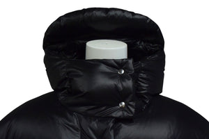 極美品 PRADA プラダ クロップド コンバーチブル ダウンジャケット 291973_11A9_F0002_S_212 定価357,500 ブラック サイズ36 中古 4c076475 