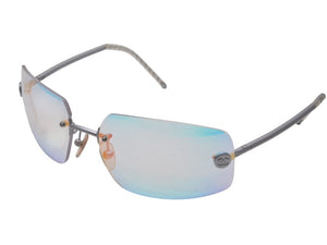 CHANEL シャネル リムレス サングラス アイウェア 4035 c.167/6M サイズ63□16 120 ココマーク シルバー 偏光レンズ 美品 中古 4b006282
