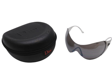 極美品 Christian Dior クリスチャンディオール DIOR SKI 1 ディオールスキー1 シールドサングラス 9A5 サイズ120 ホワイト 中古 4b006047