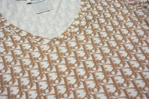 CHRISTIAN DIOR クリスチャンディオール John Galliano Era ジョンガリアーノ期 Vネック Tシャツ トロッター柄 刺繍 5E16155951 美品 中古 4c076550 