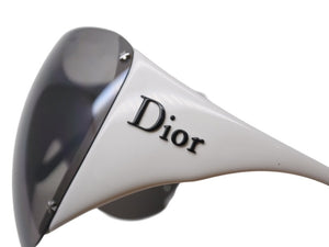 極美品 Christian Dior クリスチャンディオール DIOR SKI 1 ディオールスキー1 シールドサングラス 9A5 サイズ120 ホワイト 中古 4b006047