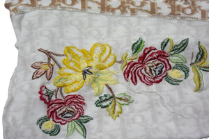 CHRISTIAN DIOR クリスチャンディオール John Galliano Era ジョンガリアーノ期 Vネック Tシャツ トロッター柄 刺繍 5E16155951 美品 中古 4c076550 