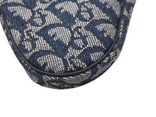 Load image into Gallery viewer, 極美品 Christian Dior クリスチャンディオール サドルコインケース 小銭入れ TR 0032 ネイビー トロッター柄 ガリアーノ期 中古 4b006281