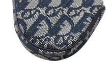 Load image into Gallery viewer, 極美品 Christian Dior クリスチャンディオール サドルコインケース 小銭入れ TR 0032 ネイビー トロッター柄 ガリアーノ期 中古 4b006281