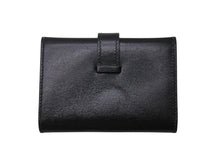 Load image into Gallery viewer, HERMES エルメス べアンミニ カードケース 名刺入れ ボックスカーフ ブラック シルバー金具 ◻︎G刻印 良品 中古 4b006204