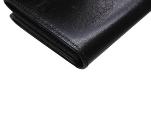 HERMES エルメス べアンミニ カードケース 名刺入れ ボックスカーフ ブラック シルバー金具 ◻︎G刻印 良品 中古 4b006204