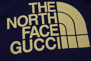 GUCCI グッチ x THE NORTHFACE ザノースフェイス コラボ ロゴパーカー ブラック イエロー コットン サイズXL 651724 美品 中古 4c074679