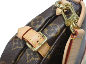 極美品 LOUIS VUITTON ルイヴィトン ソミュール BB ショルダーバッグ M46740 モノグラム PVC レザー ゴールド金具 中古 4b006591