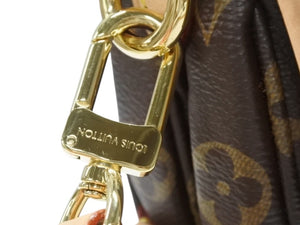 極美品 LOUIS VUITTON ルイヴィトン ソミュール BB ショルダーバッグ M46740 モノグラム PVC レザー ゴールド金具 中古 4b006591