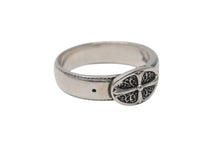 Load image into Gallery viewer, CHROME HEARTS Belted Oval Ring, Classic Oval Cross Buckle Belt Motif, SV925, Size 23, Weight: Approximately 8.1g, Excellent Condition, Pre-owned, Item Number: 4c076682 
