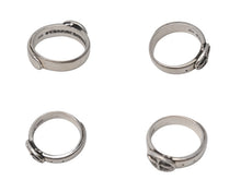 Load image into Gallery viewer, CHROME HEARTS Belted Oval Ring, Classic Oval Cross Buckle Belt Motif, SV925, Size 23, Weight: Approximately 8.1g, Excellent Condition, Pre-owned, Item Number: 4c076682 
