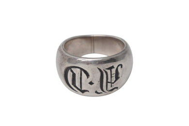 CHROME HEARTS クロムハーツ CH SEAL STAMP シールスタンプリング 指輪 SV925 サイズ15.5号 重量約16.3g 美品 中古 4c076685